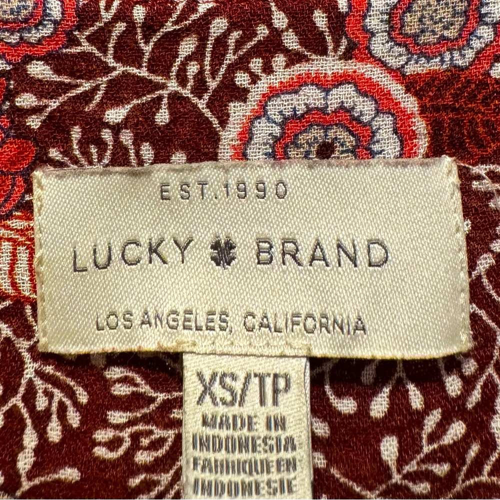 Lucky Brand blouse Size XS